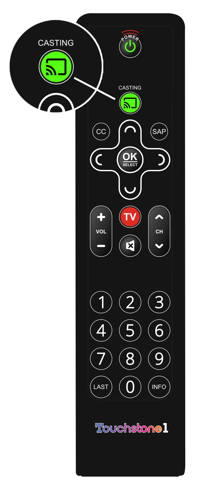 Touchstone 1 Casting Remote Touchstone 1 Casting Remote